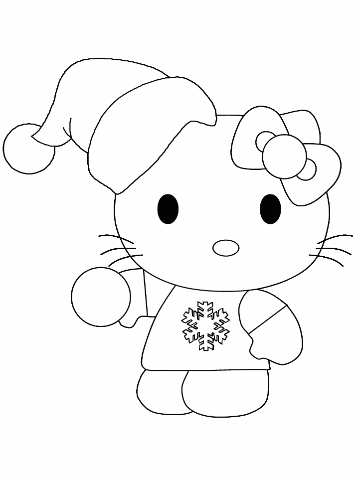 Plansa de colorat cu Hello Kitty 41 65